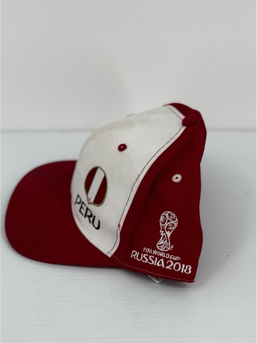 Peru Hat FIFA World Cup Russia 2018 Official Snapback Cap Red White Soccer
